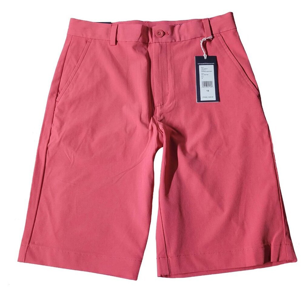 NWT Vineyard Vines Boys Stretch Performance Breaker Shorts Youth Size 18